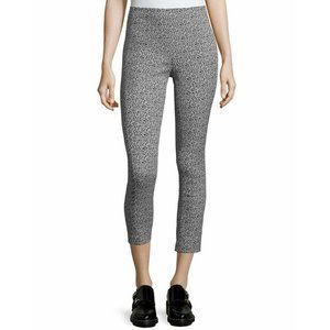 Rag & Bone Simone Leopard-Print Cropped Ankle Pants Black Multi Size 0